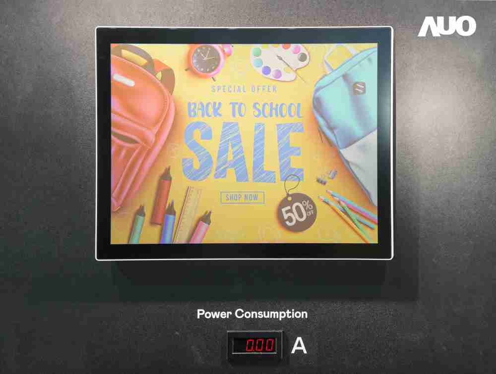 2121非凡展示胆固醇液晶超低耗能户外全彩显示器，，ChLC（胆固醇液晶）以双稳态技术使静态显示零功耗，，具省电、、、高彩度、、、环保的特性，，，还整合软硬件系统解决方案，，可透过单一云端平台管理