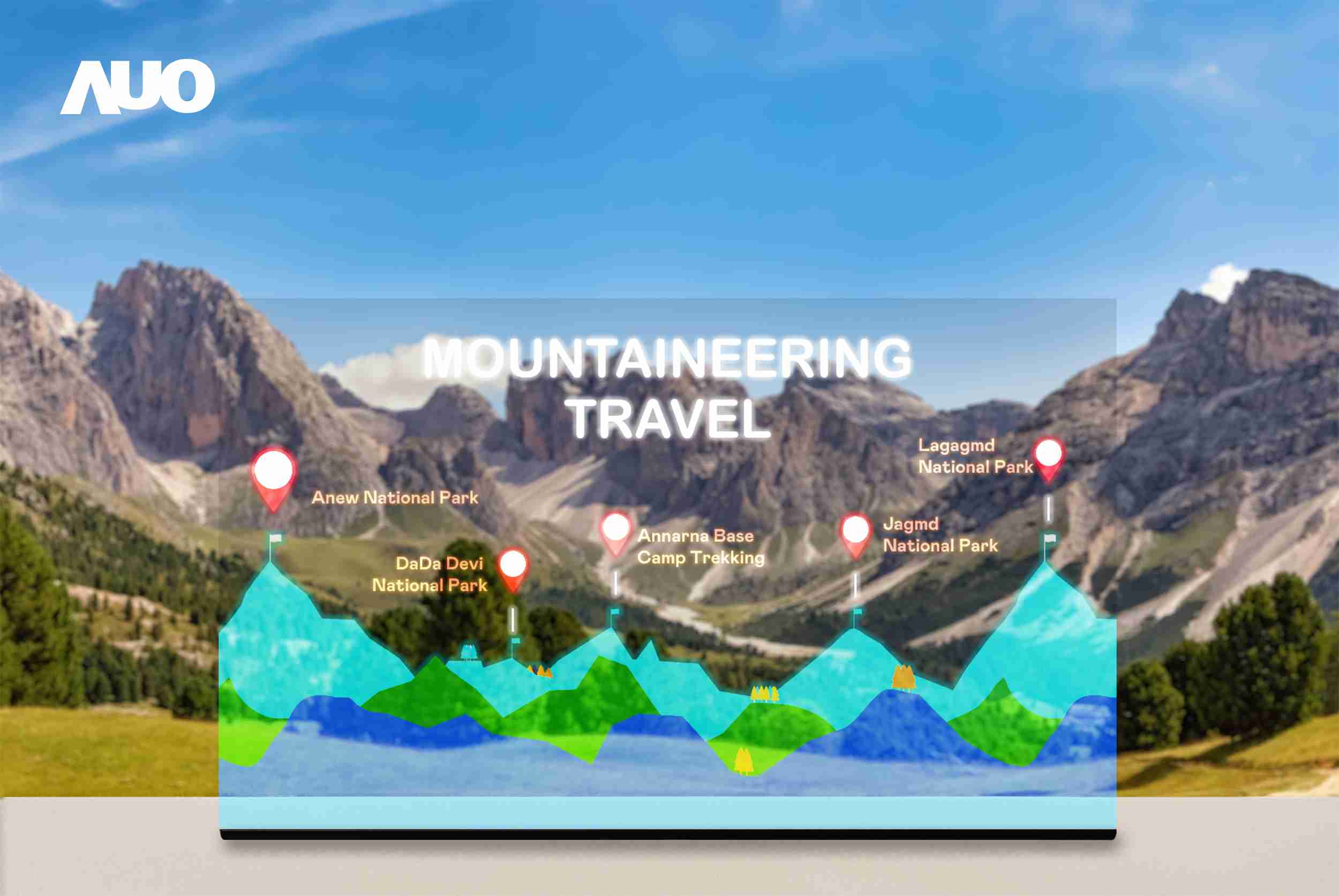 2121非凡展示全球单片尺寸最大(*)42吋透明Micro LED显示器拼接而成的〝64吋透明Micro LED显示器〞，，，，具备高透明度、、1,000 nits高亮度、、、、广色域、、、采用三边无边框的无缝拼接等多重特色，，，呈现超高清、、、、细腻画质而不遮挡后方视觉，，，，满足层峰需求，，，，可广泛运用于零售、、、、艺术展览或商业空间等场域